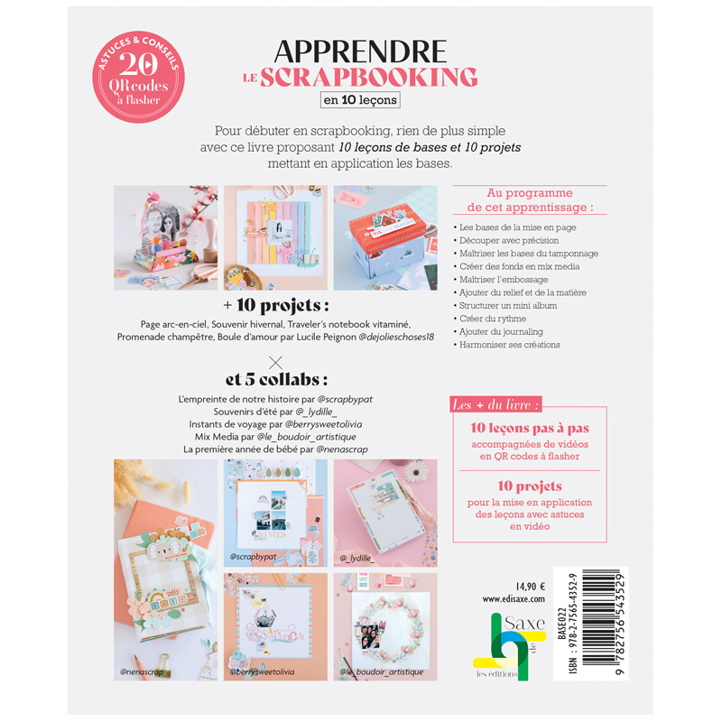 Apprendre en 10 leçons : Apprendre le scrapbooking Livre DIY