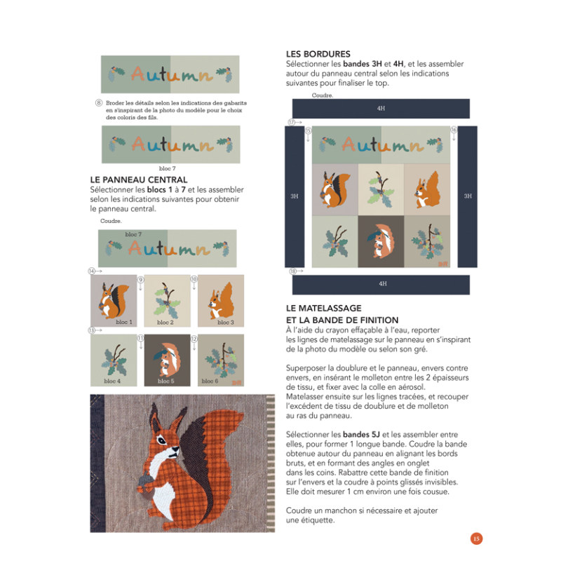 Douceurs d'automne quiltées Livre Patchwork
