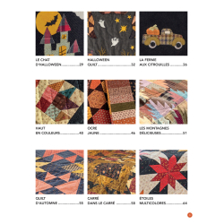 Douceurs d'automne quiltées Livre Patchwork