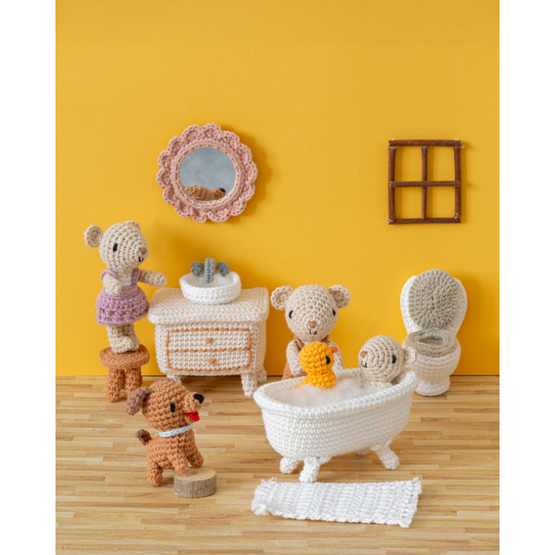 Maison de poupées de Melealine au crochet Livre Crochet
