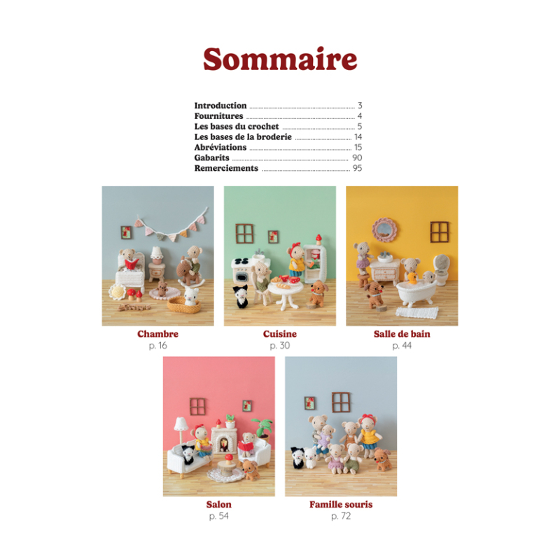 Maison de poupées de Melealine au crochet Livre Crochet