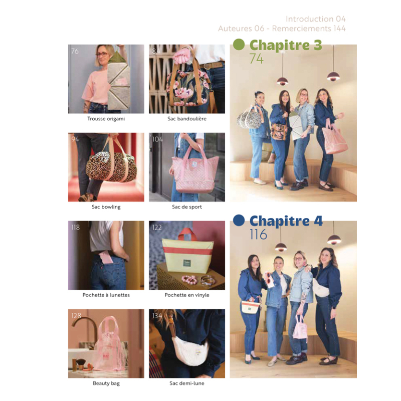 Sacs & pochettes tendance à coudre Spécial débutants Livre Couture
