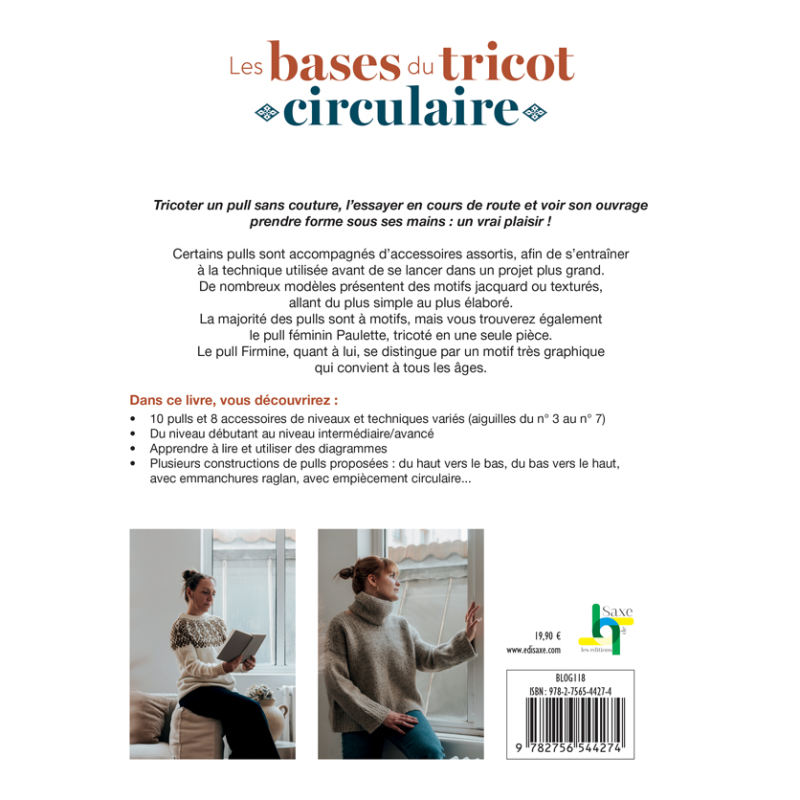 Les bases du tricot circulaire - 18 modèles à tricoter Livre Tricot