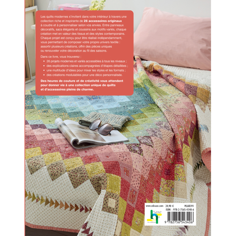 Quilts modernes - 26 accessoires & quilts contemporains Livre Patchwork