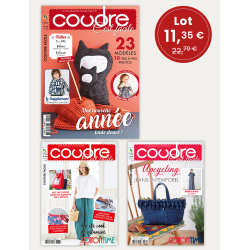 Lot 3 magazines Coudre c'est facile - Upcycling jean, sacs et couture créative Lot, Magazine Couture