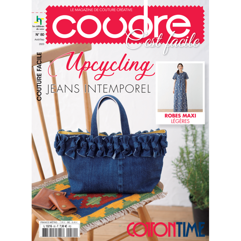 Lot 3 magazines Coudre c'est facile - Upcycling jean, sacs et couture créative Lot, Magazine Couture