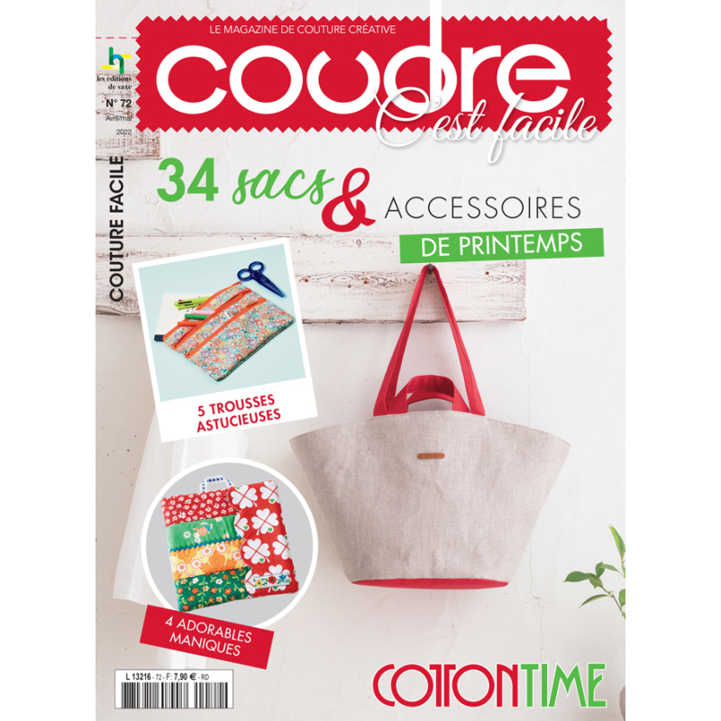 Lot 3 magazines Coudre c'est facile – Sacs, pochettes & chutes de tissus Lot, Magazine Couture