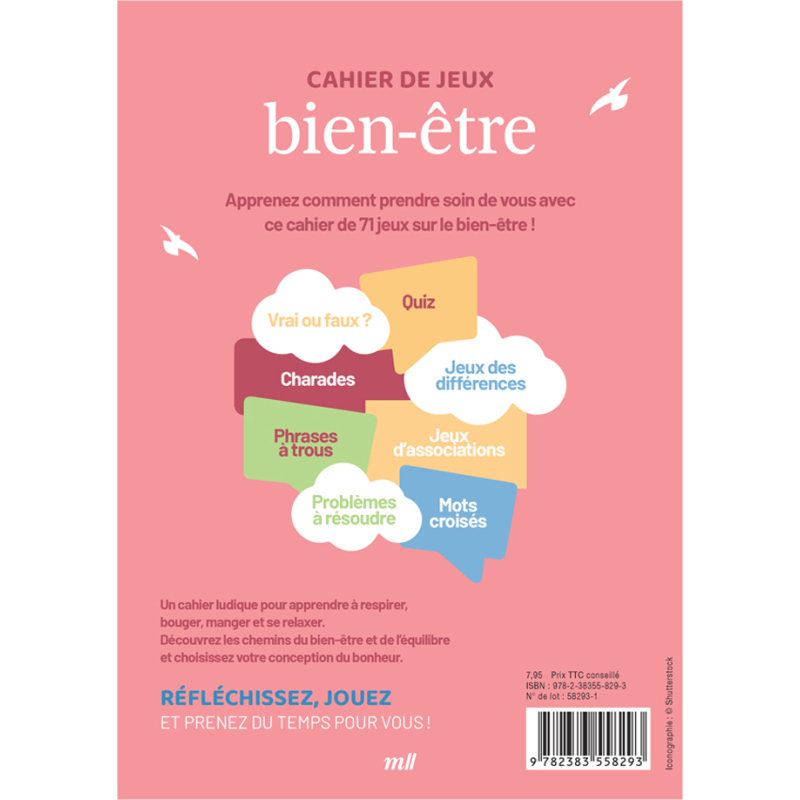 Cahier de jeux - Bien-être Livre DIY