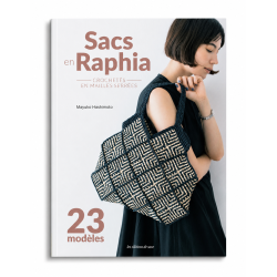 Sacs en raphia crochetés en mailles serrées