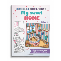 Dessinez et coloriez Cosy ! My sweet home Livre Beaux-arts