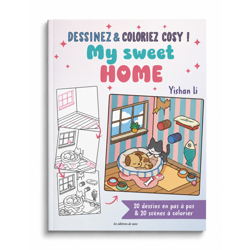 Dessinez et coloriez Cosy ! My sweet home Livre Beaux-arts