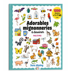 Adorables mignonneries à dessiner pas à pas Livre Jeunesse