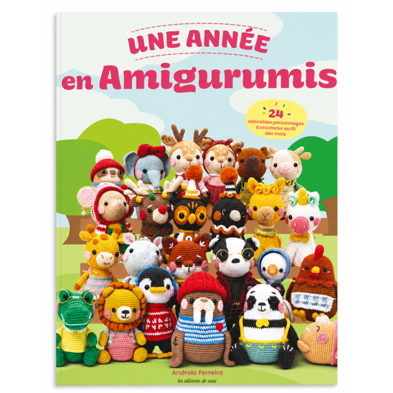 Une année en amigurumis : 24 adorables personnages à crocheter au fil des mois Livre Crochet