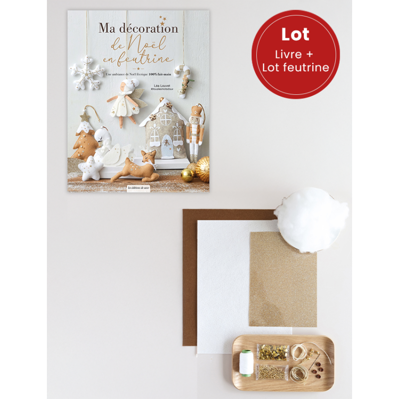 Offre spéciale : Livre + LOT Feutrine Noël Lot DIY