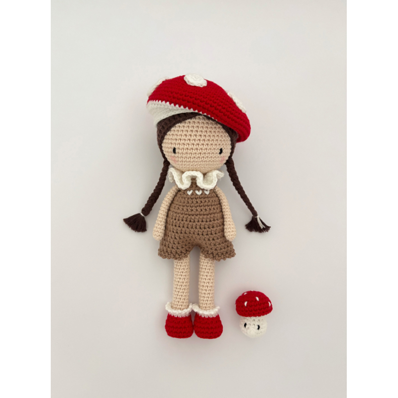 La panoplie de Lulu à crocheter : Lulu au pays des champignons Kit Crochet