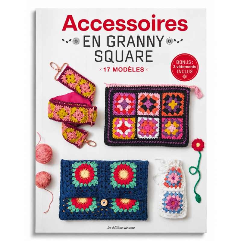 Accessoires en granny square Livre Crochet