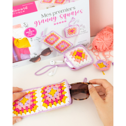 Coffret Mes premiers granny square au crochet Kit Crochet
