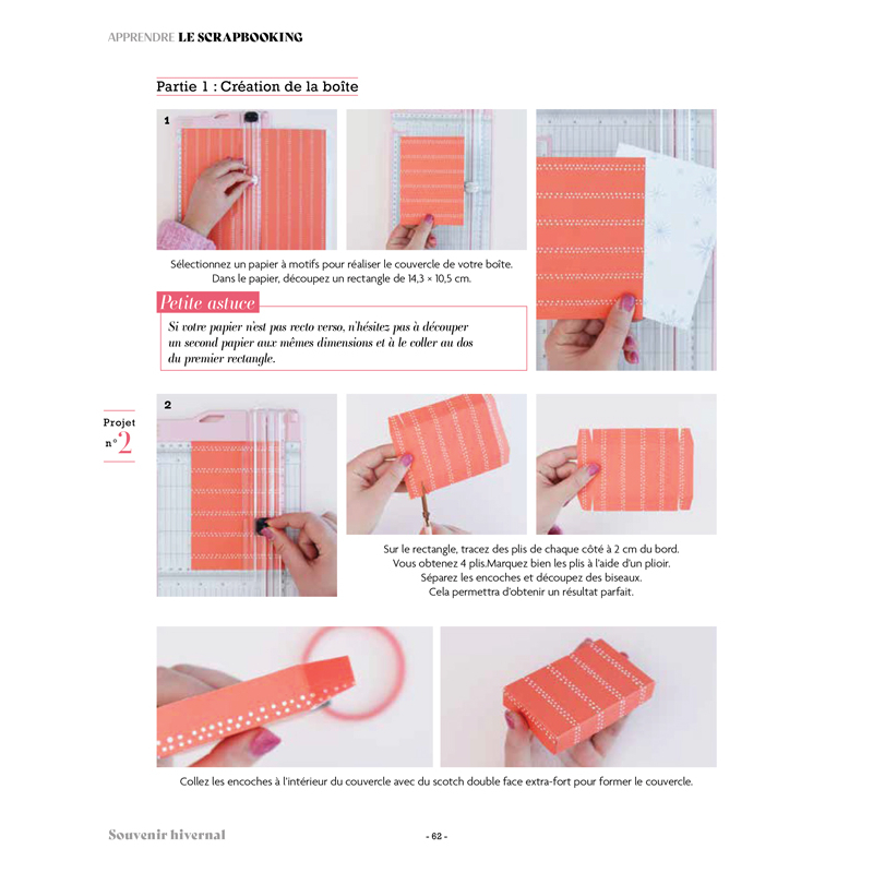 Apprendre en 10 leçons : Apprendre le scrapbooking Livre DIY