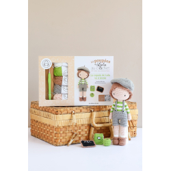 Coffret les Poupées de Lulu au crochet et ses accessoires : Le copain de Lulu va à l'école