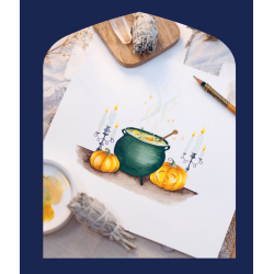 Sorcières & sortilèges à l'aquarelle Livre Beaux-arts