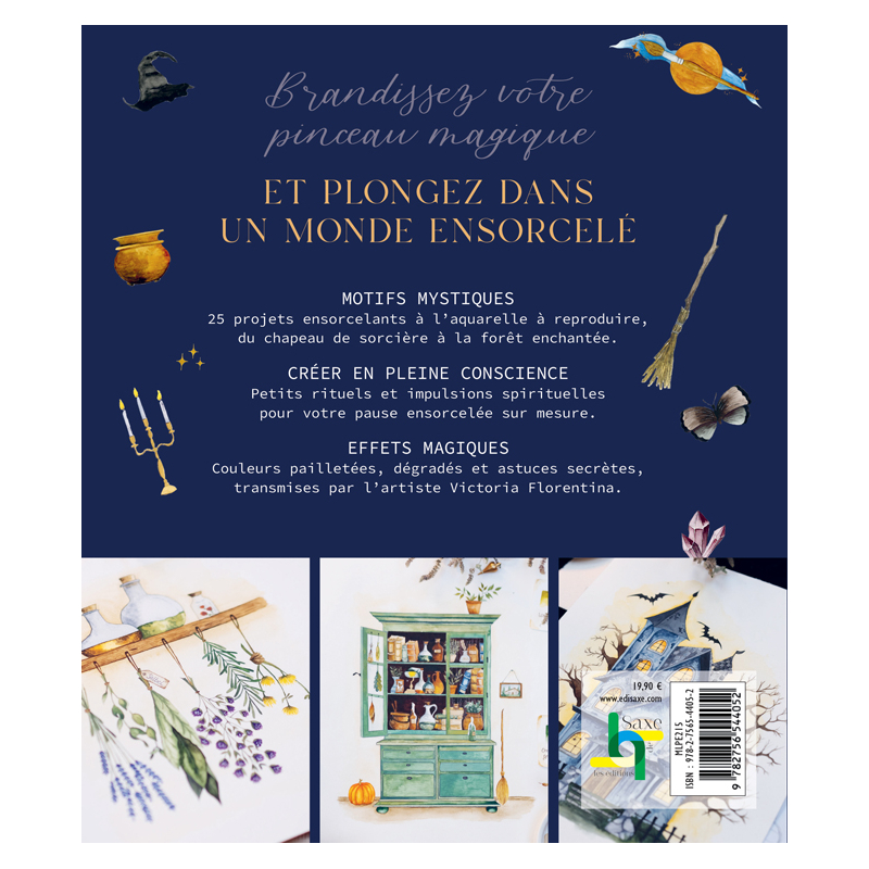 Sorcières & sortilèges à l'aquarelle Livre Beaux-arts