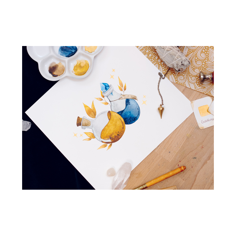 Sorcières & sortilèges à l'aquarelle Livre Beaux-arts