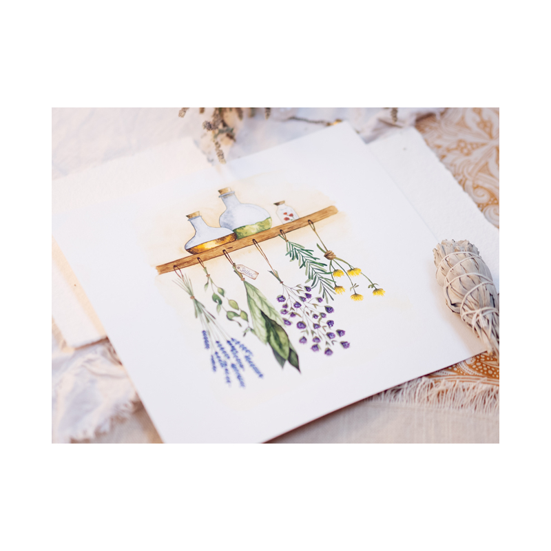 Sorcières & sortilèges à l'aquarelle Livre Beaux-arts