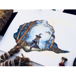 Sorcières & sortilèges à l'aquarelle Livre Beaux-arts