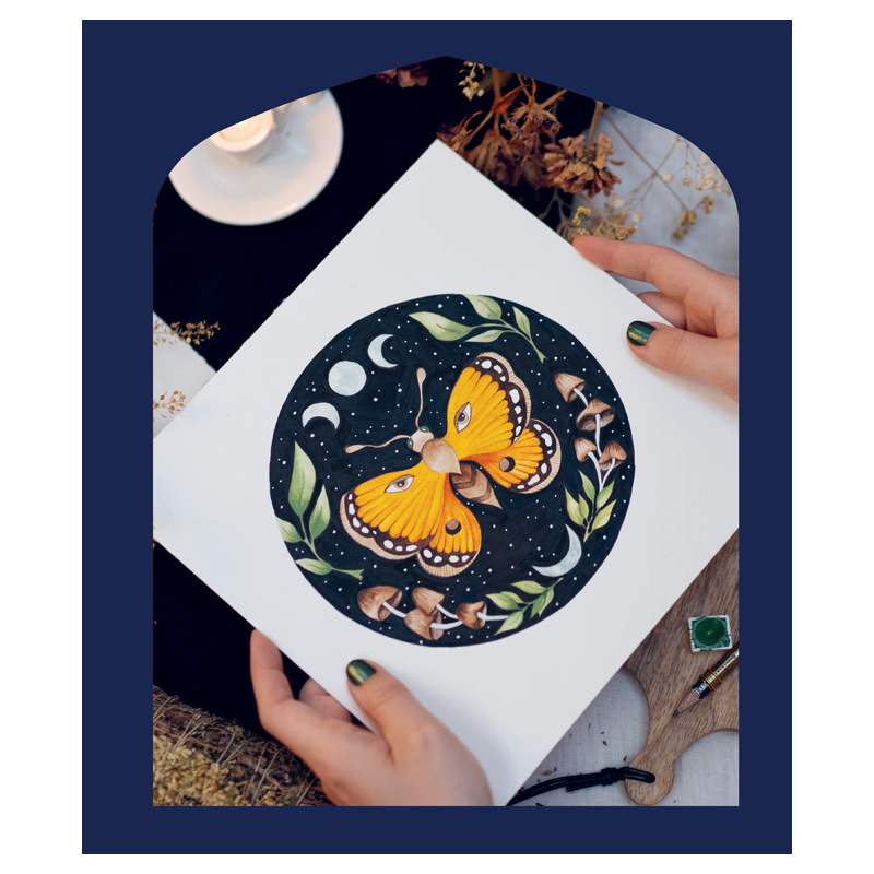Sorcières & sortilèges à l'aquarelle Livre Beaux-arts