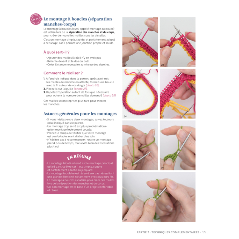 Oser le jacquard en rond Livre Tricot