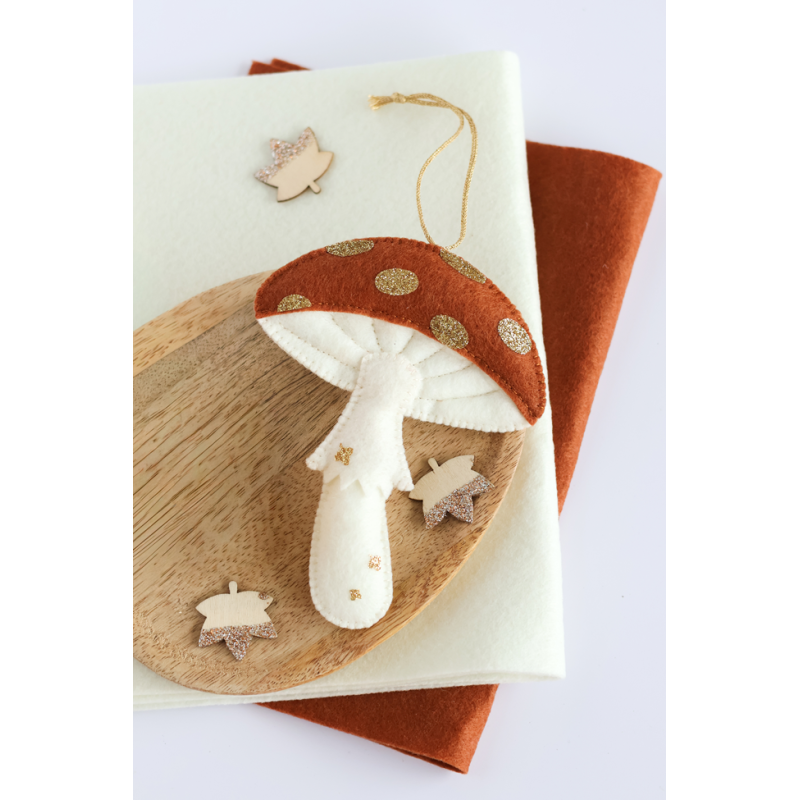 Pochette duo feutrine : Trésors de la forêt Kit DIY