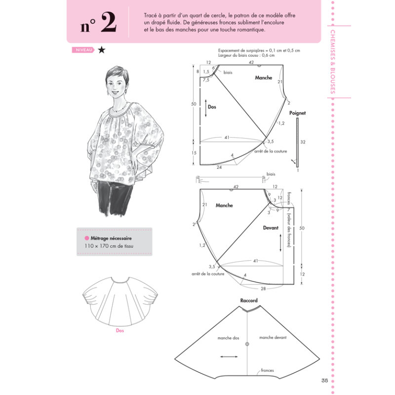Les Bases de la couture : Patronner à plat - Méthode simple Livre Couture