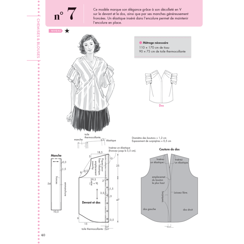 Les Bases de la couture : Patronner à plat - Méthode simple Livre Couture