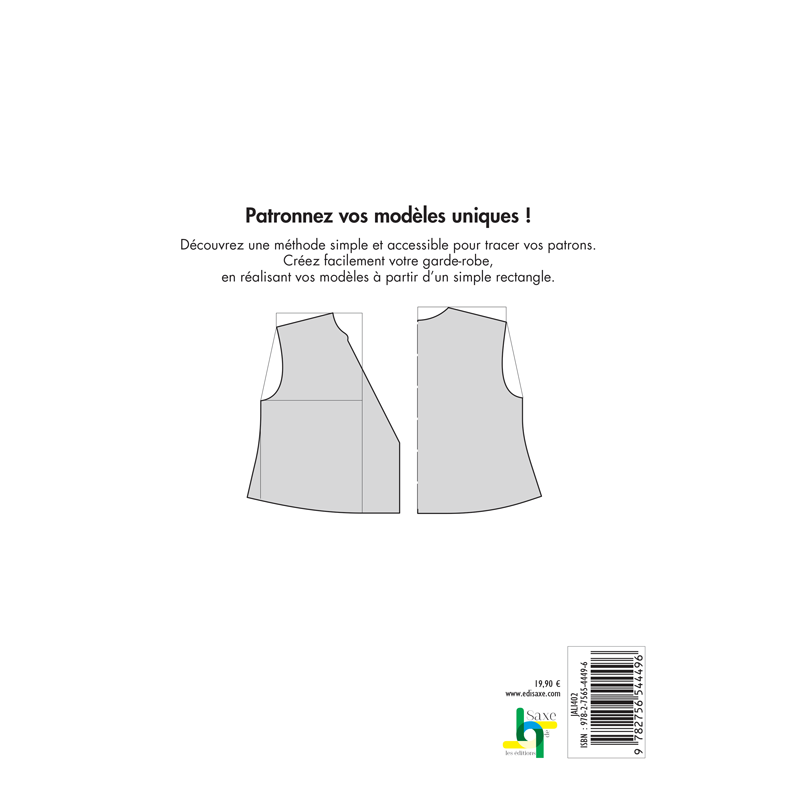 Les Bases de la couture : Patronner à plat - Méthode simple Livre Couture
