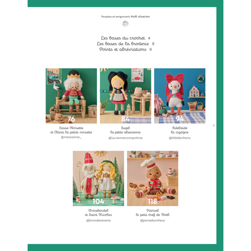 Poupées et amigurumis Noël Alsacien au crochet Livre Crochet