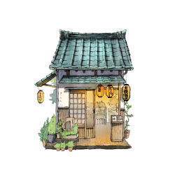 Planches & secrets d'artistes : Boutiques japonaises à l'aquarelle Livre Beaux-arts