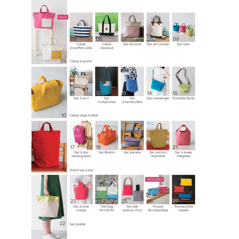 Coudre c'est facile n°98 : sacs en toile Magazine Couture