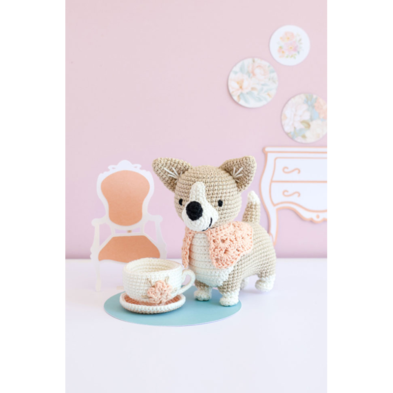 Coffret Lizzie le corgi au crochet - Occasion Kit livres coffrets defraichis