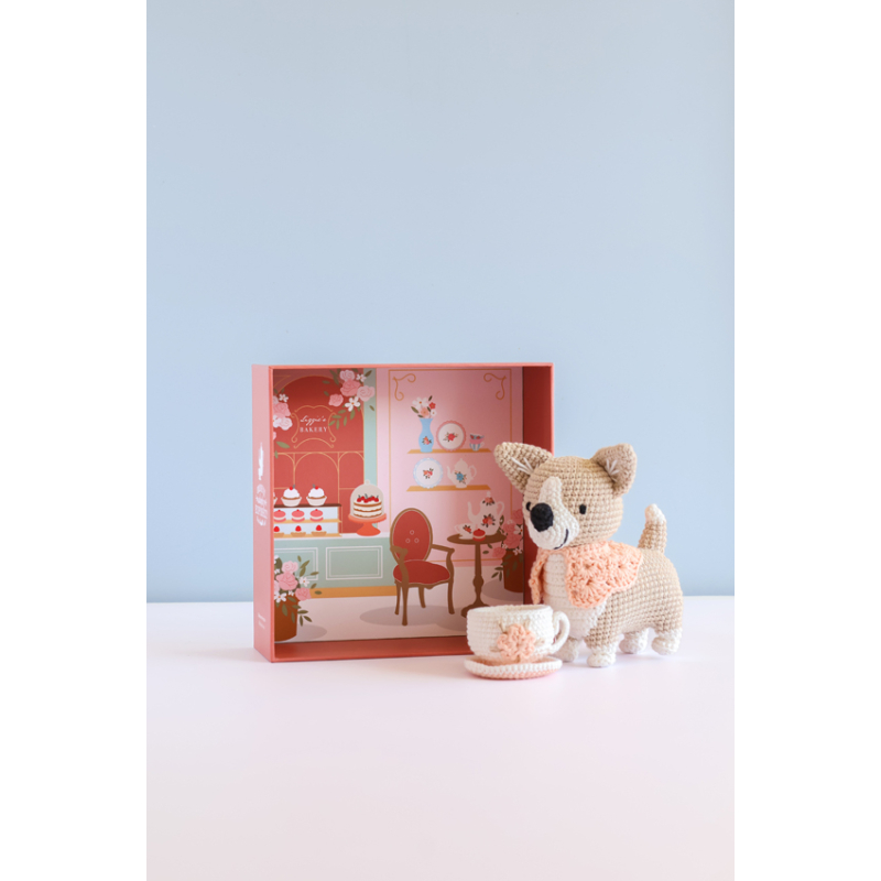 Coffret Lizzie le corgi au crochet - Occasion Kit livres coffrets defraichis