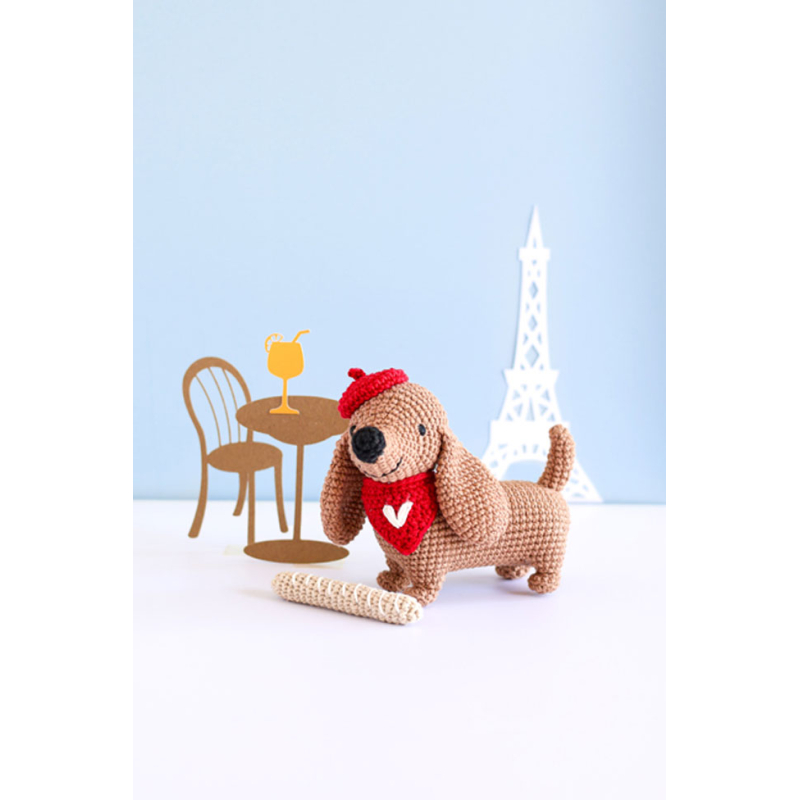 Coffret Marcel le teckel au crochet - Occasion Kit livres coffrets defraichis