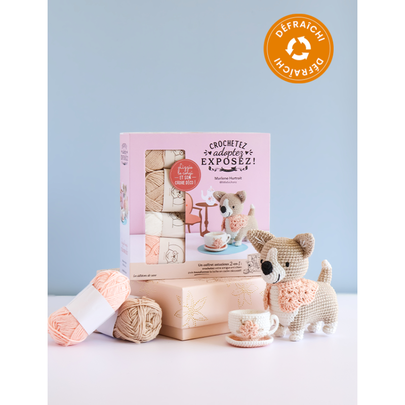 Coffret Lizzie le corgi au crochet - Occasion Kit livres coffrets defraichis