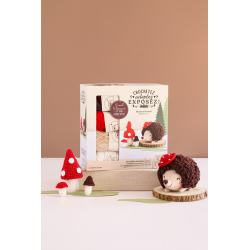Coffret Hérisson - Crochetez, adoptez, exposez ! Kit Crochet