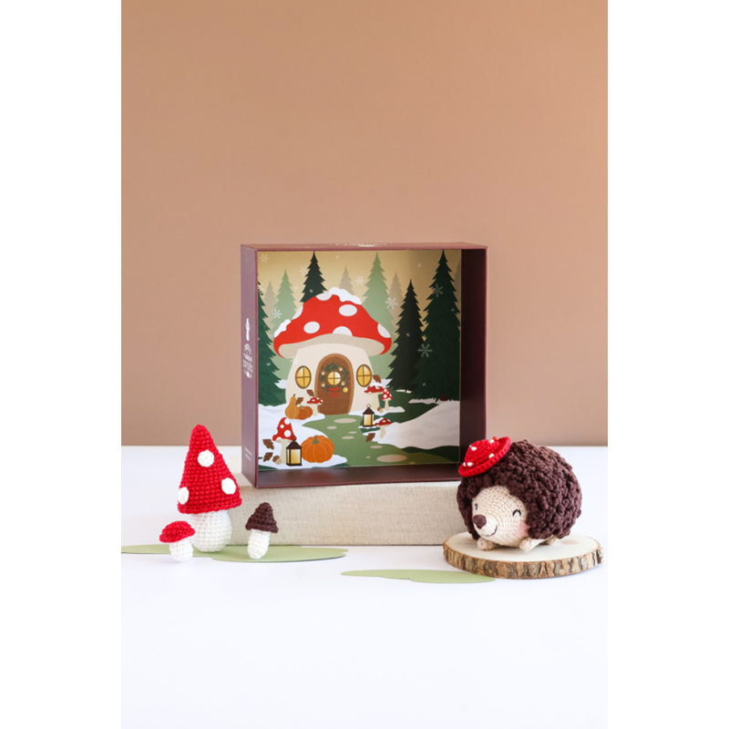 Coffret Hérisson - Crochetez, adoptez, exposez ! Kit Crochet