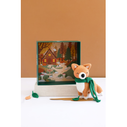 Coffret Renard - Crochetez, adoptez, exposez ! Kit Crochet