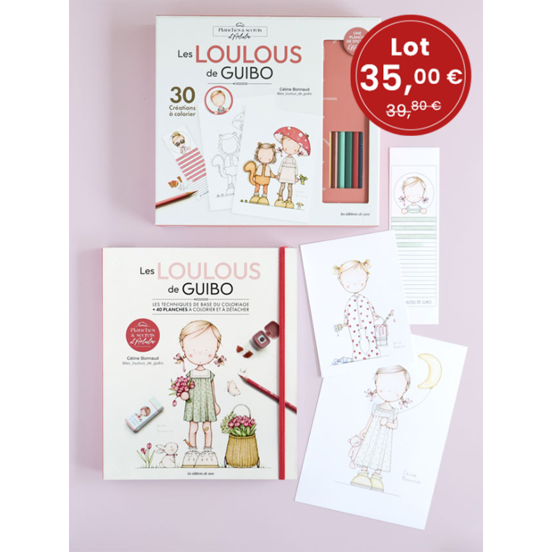 PACK EXCLUSIF : Les loulous de GUIBO Lot Beaux-arts