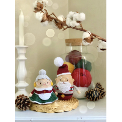 Modèles crochet – Papa et Maman Noël Modèle à télécharger Modèles