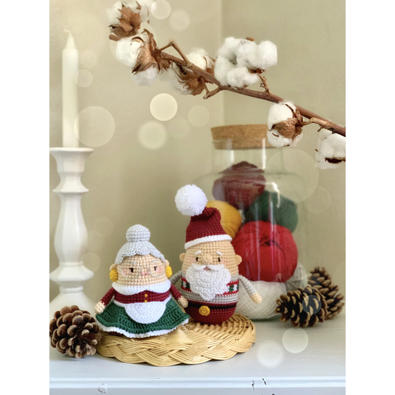 Modèles crochet – Papa et Maman Noël