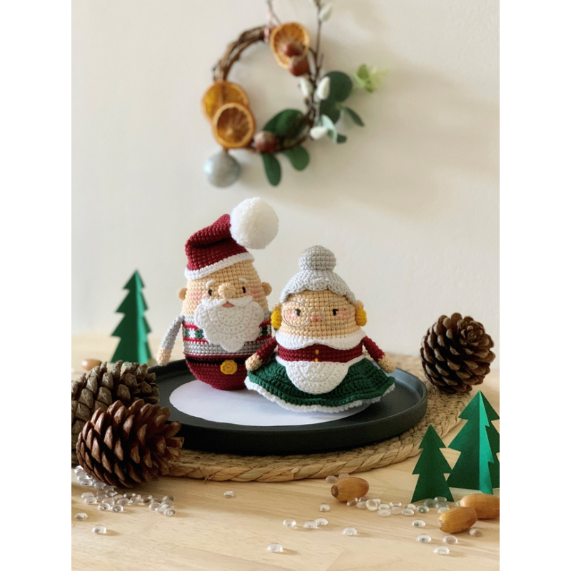 Modèles crochet – Papa et Maman Noël Modèle à télécharger Modèles