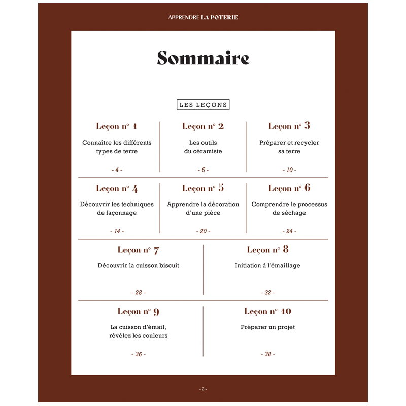 Apprendre la poterie Livre DIY