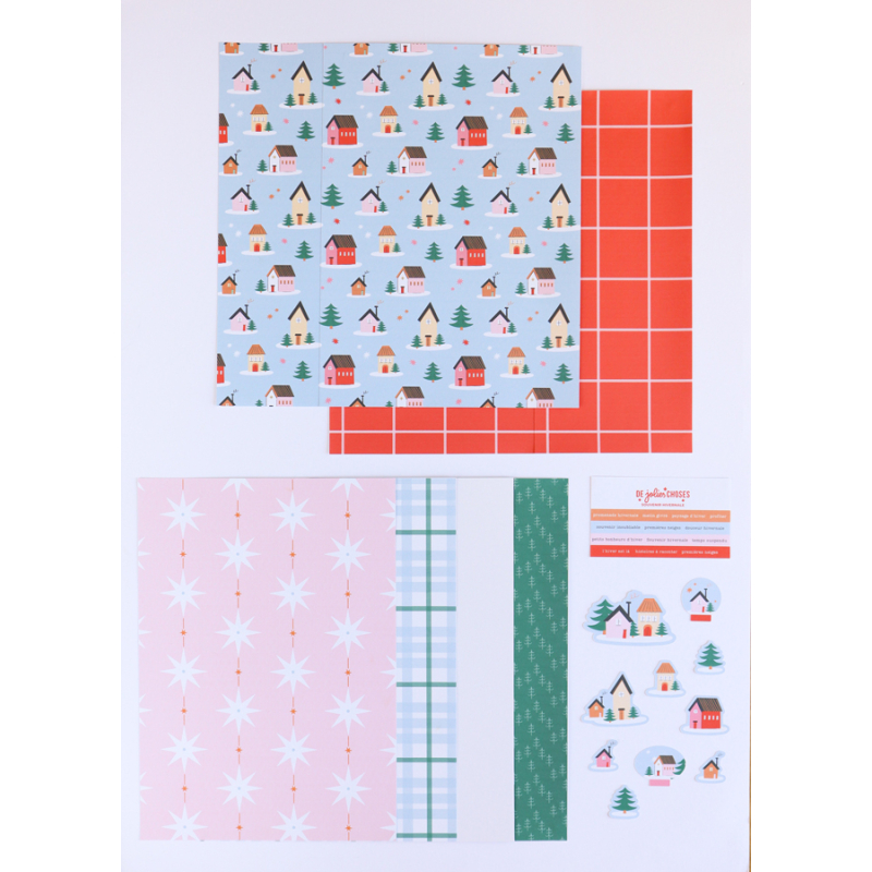 Kit scrapbooking Noël – Souvenir hivernal Kit DIY